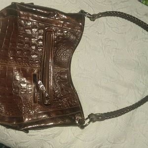 Marc Chantal crocodile skin shoulder bag